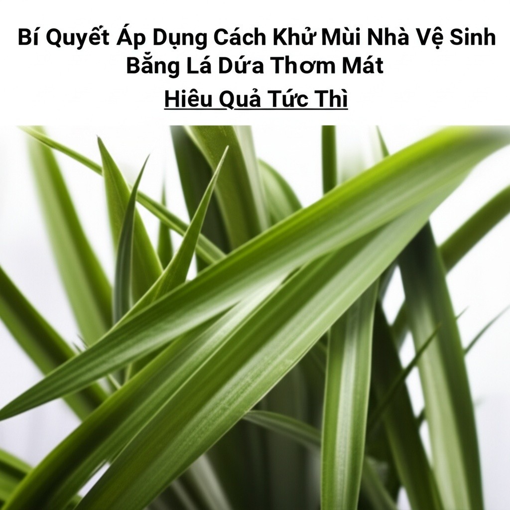 Hình minh họa cho bài viết: Bí Quyết Áp Dụng Cách Khử Mùi Nhà Vệ Sinh Bằng Lá Dứa Thơm Mát, Hiệu Quả Tức Thì