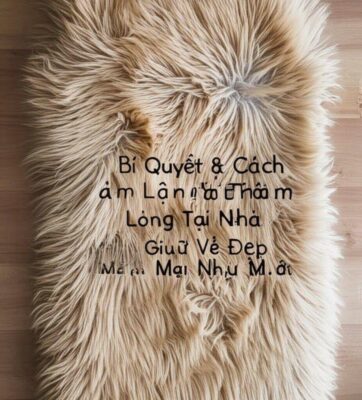 Bí Quyết & Cách Làm Sạch Thảm Lông Tại Nhà: Giữ Vẻ Đẹp Mềm Mại Như Mới