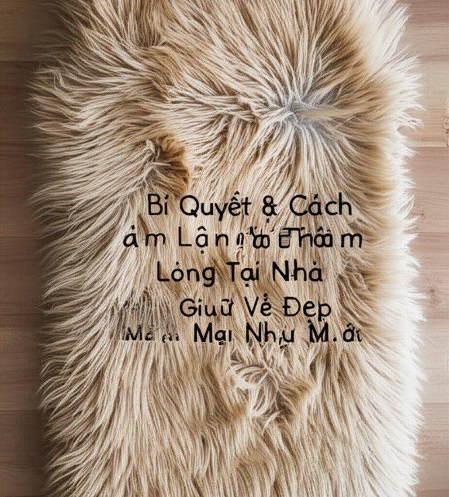 Hình minh họa cho bài viết: Bí Quyết & Cách Làm Sạch Thảm Lông Tại Nhà: Giữ Vẻ Đẹp Mềm Mại Như Mới