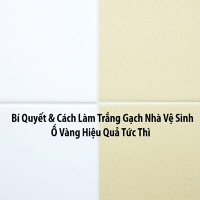 Bí Quyết & Cách Làm Trắng Gạch Nhà Vệ Sinh Ố Vàng Hiệu Quả Tức Thì