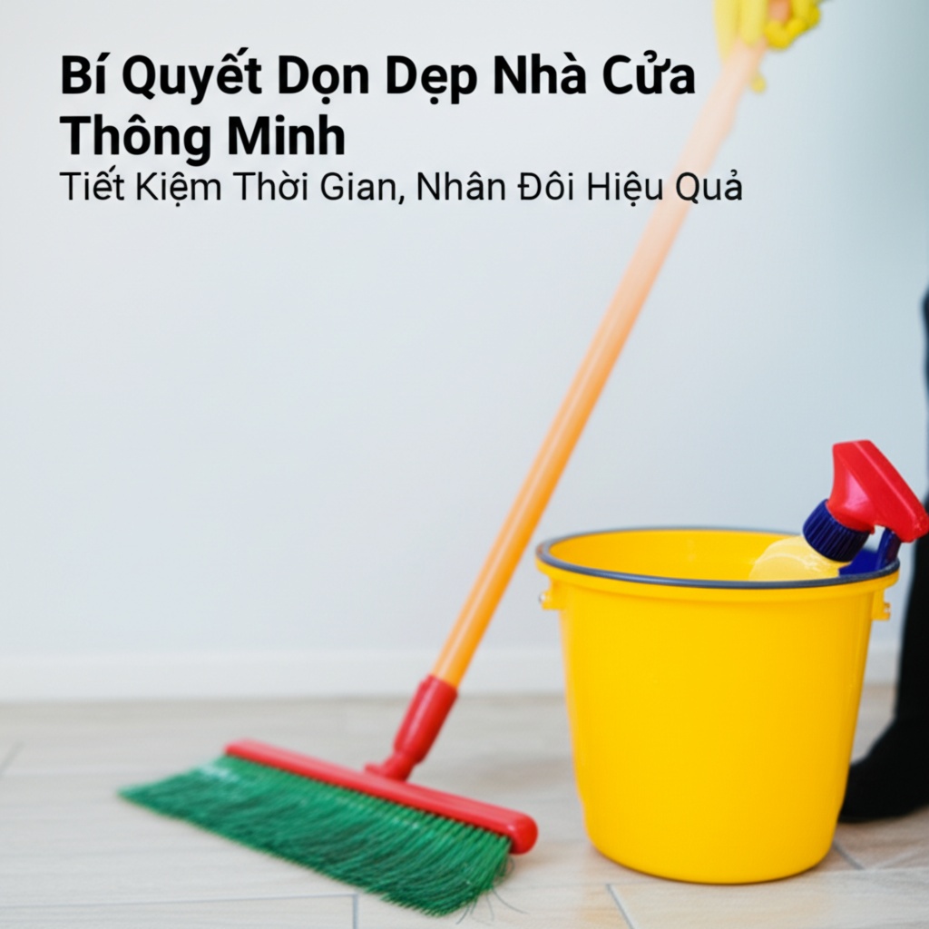 Hình minh họa cho bài viết: Bí Quyết Dọn Dẹp Nhà Cửa Thông Minh: Tiết Kiệm Thời Gian, Nhân Đôi Hiệu Quả
