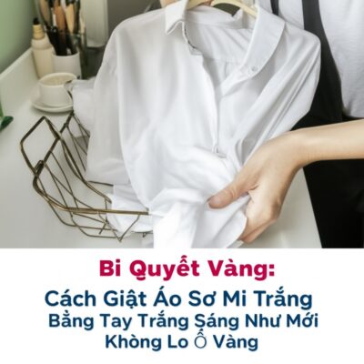 Bí Quyết Vàng: Cách Giặt Áo Sơ Mi Trắng Bằng Tay Trắng Sáng Như Mới, Không Lo Ố Vàng