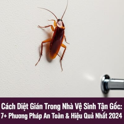 Cách Diệt Gián Trong Nhà Vệ Sinh Tận Gốc: 7+ Phương Pháp An Toàn & Hiệu Quả Nhất 2024