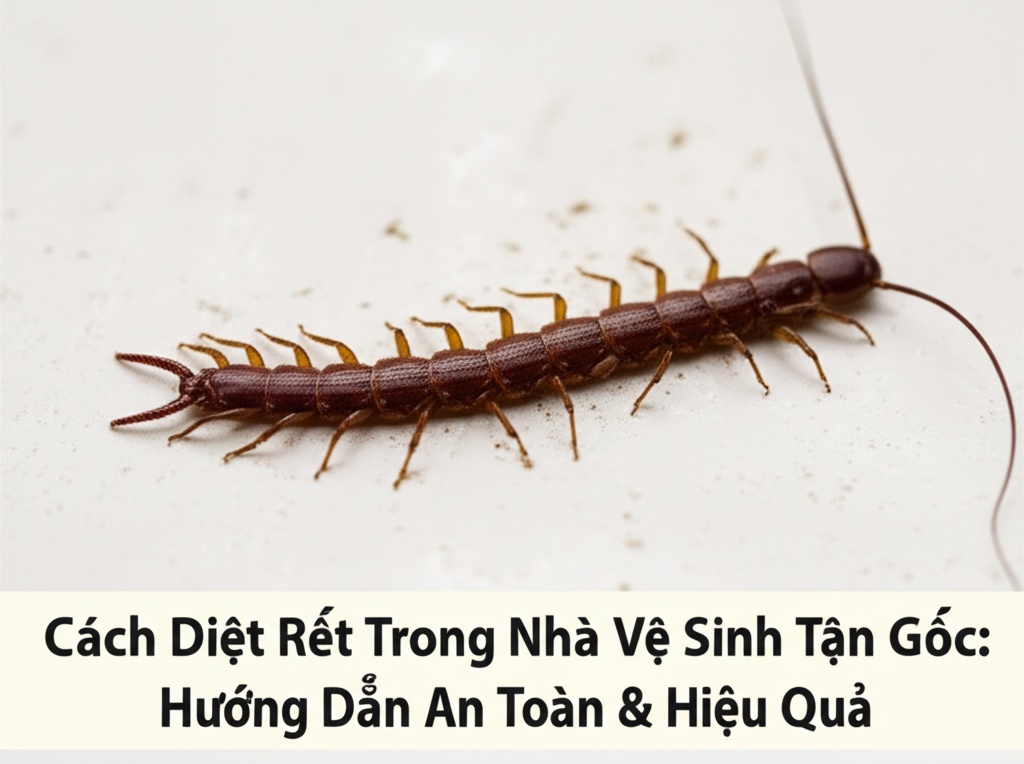 Hình minh họa cho bài viết: Cách Diệt Rết Trong Nhà Vệ Sinh Tận Gốc: Hướng Dẫn An Toàn & Hiệu Quả