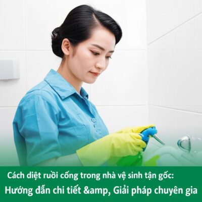 Cách diệt ruồi cống trong nhà vệ sinh tận gốc: Hướng dẫn chi tiết & Giải pháp chuyên gia