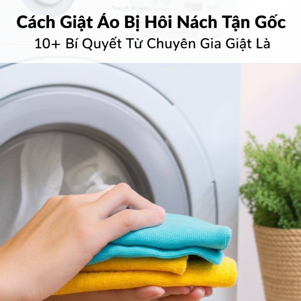 Hình minh họa cho bài viết: Cách Giặt Áo Bị Hôi Nách Tận Gốc: 10+ Bí Quyết Từ Chuyên Gia Giặt Là