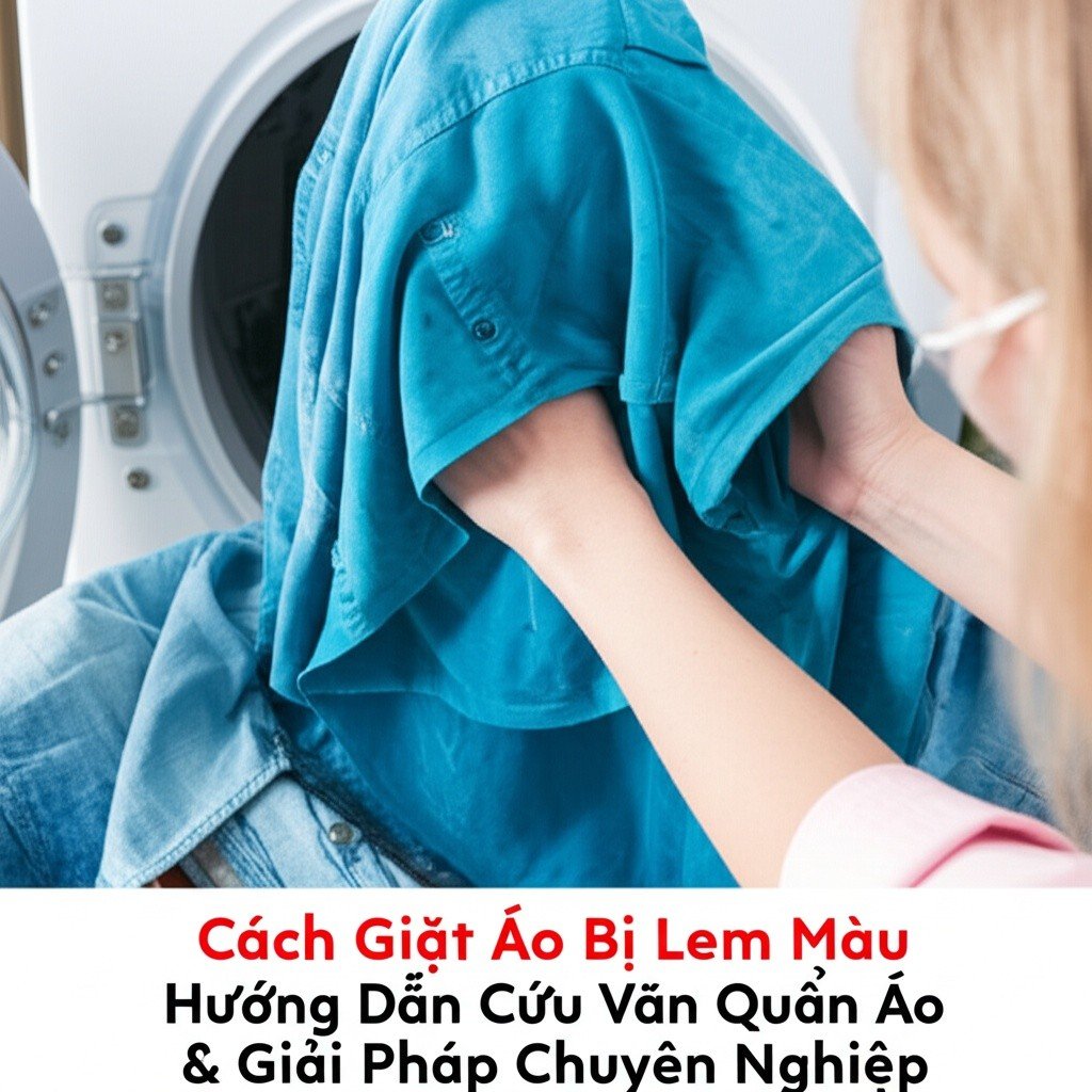 Hình minh họa cho bài viết: Cách Giặt Áo Bị Lem Màu: Hướng Dẫn Cứu Vãn Quần Áo & Giải Pháp Chuyên Nghiệp