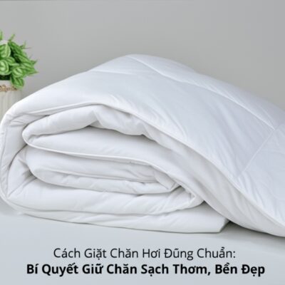 Cách Giặt Chăn Hơi Đúng Chuẩn: Bí Quyết Giữ Chăn Sạch Thơm, Bền Đẹp