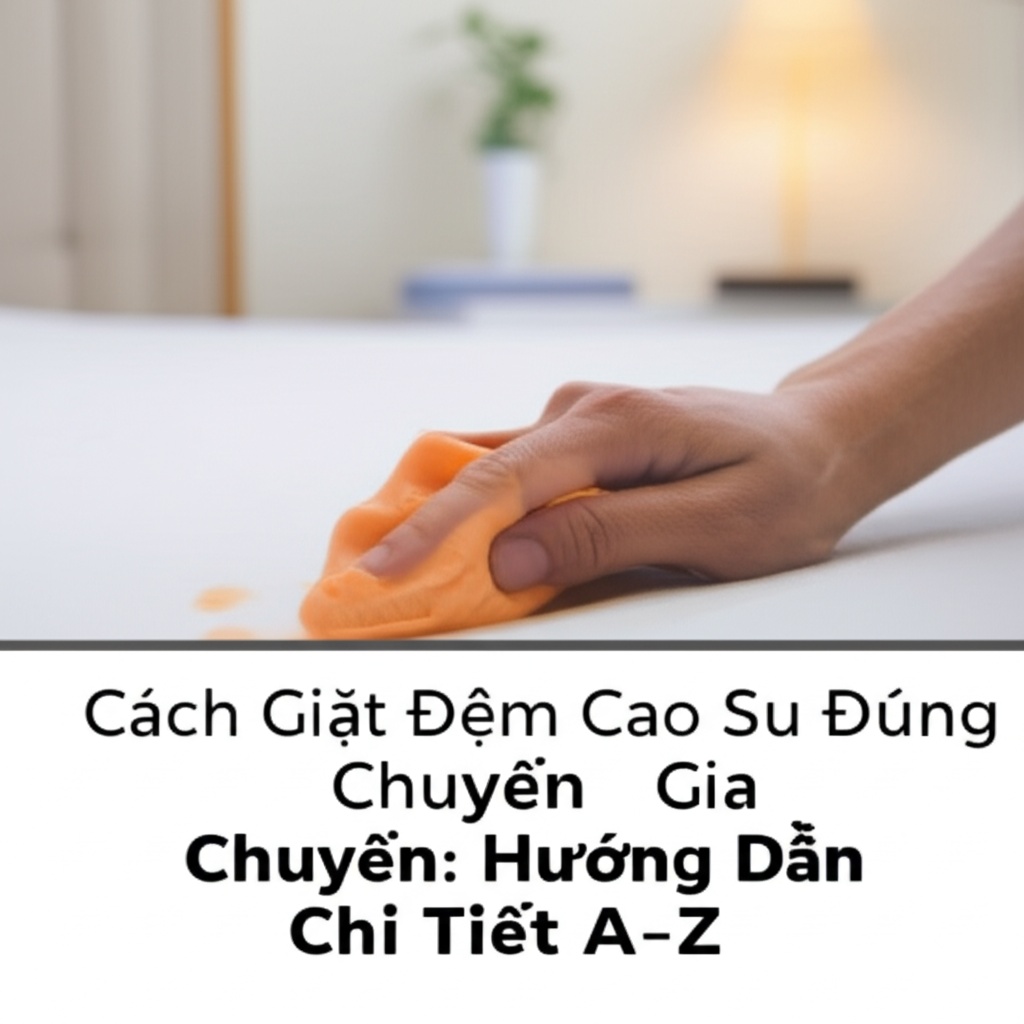 Hình minh họa cho bài viết: Cách Giặt Đệm Cao Su Đúng Chuẩn Chuyên Gia: Hướng Dẫn Chi Tiết A-Z