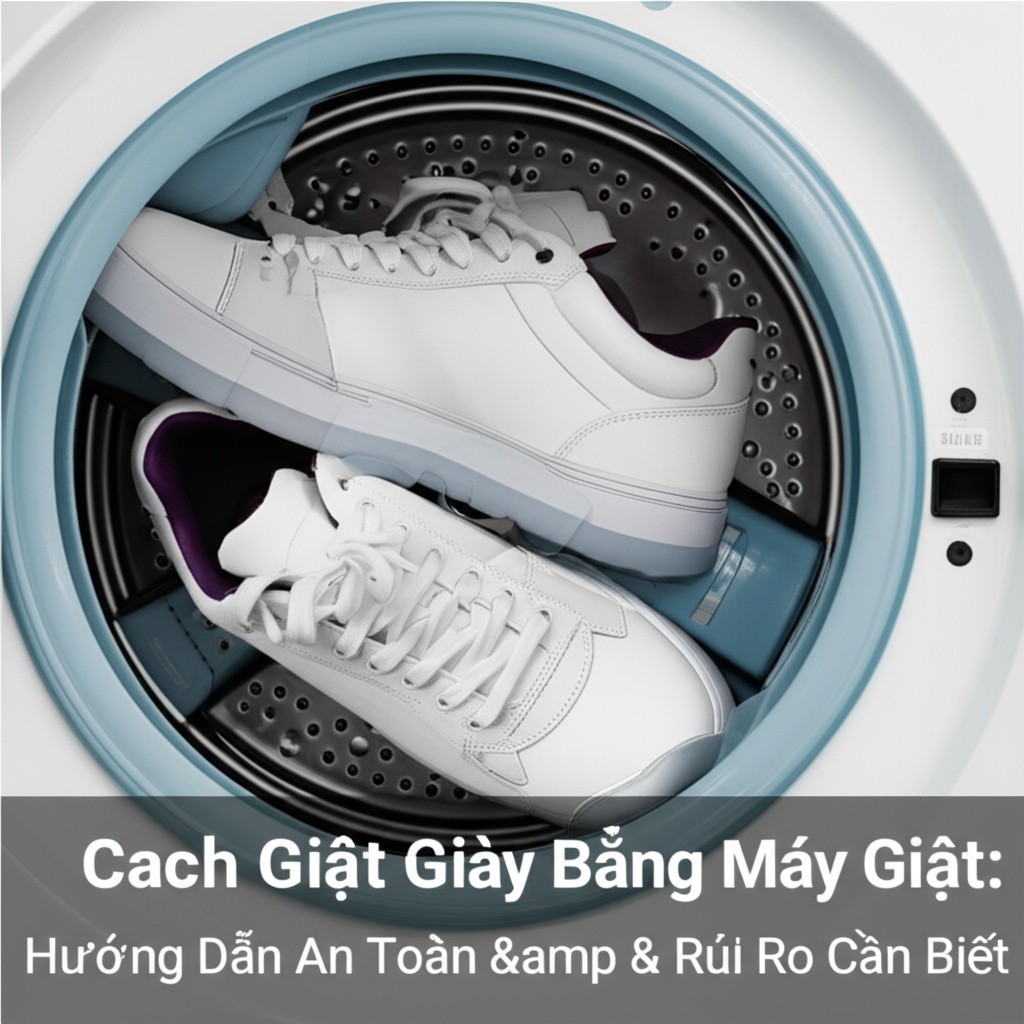 Hình minh họa cho bài viết: Cách Giặt Giày Bằng Máy Giặt: Hướng Dẫn An Toàn & Rủi Ro Cần Biết