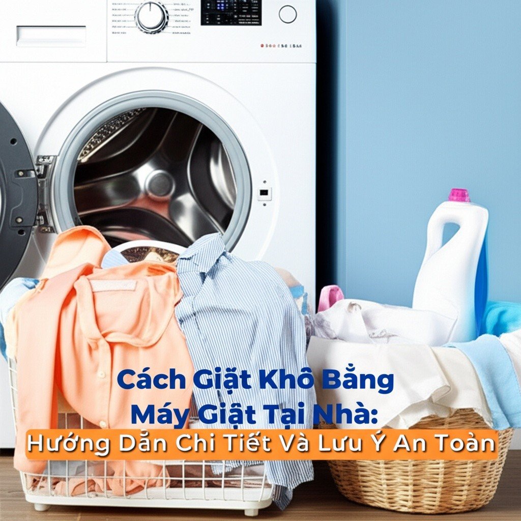 Hình minh họa cho bài viết: Cách Giặt Khô Bằng Máy Giặt Tại Nhà: Hướng Dẫn Chi Tiết Và Lưu Ý An Toàn