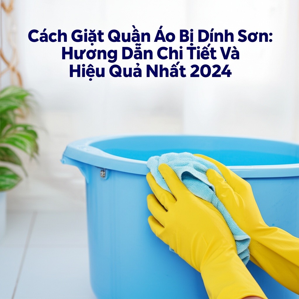 Hình minh họa cho bài viết: Cách Giặt Quần Áo Bị Dính Sơn: Hướng Dẫn Chi Tiết Và Hiệu Quả Nhất 2024