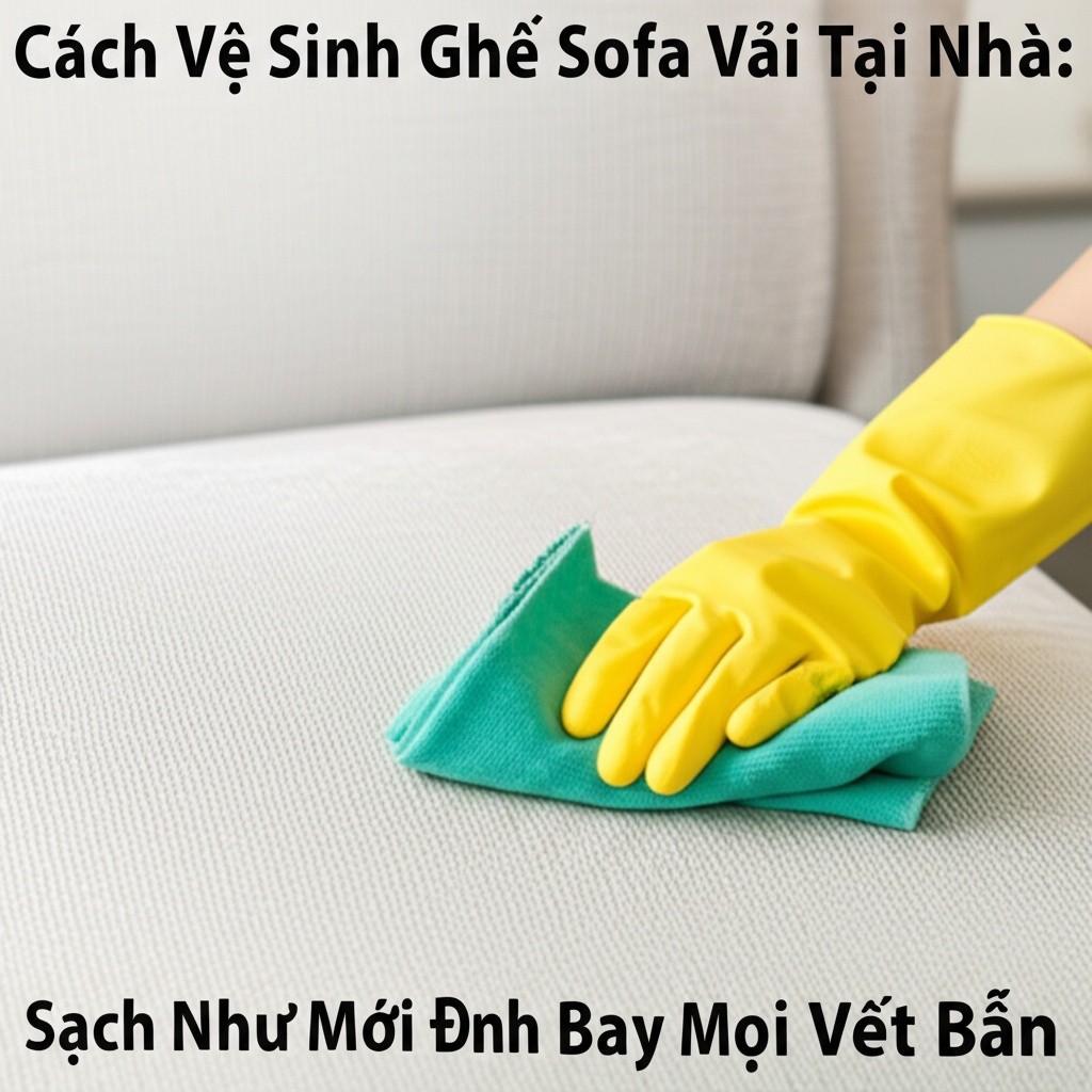 Hình minh họa cho bài viết: Cách Vệ Sinh Ghế Sofa Vải Tại Nhà: Sạch Như Mới, Đánh Bay Mọi Vết Bẩn
