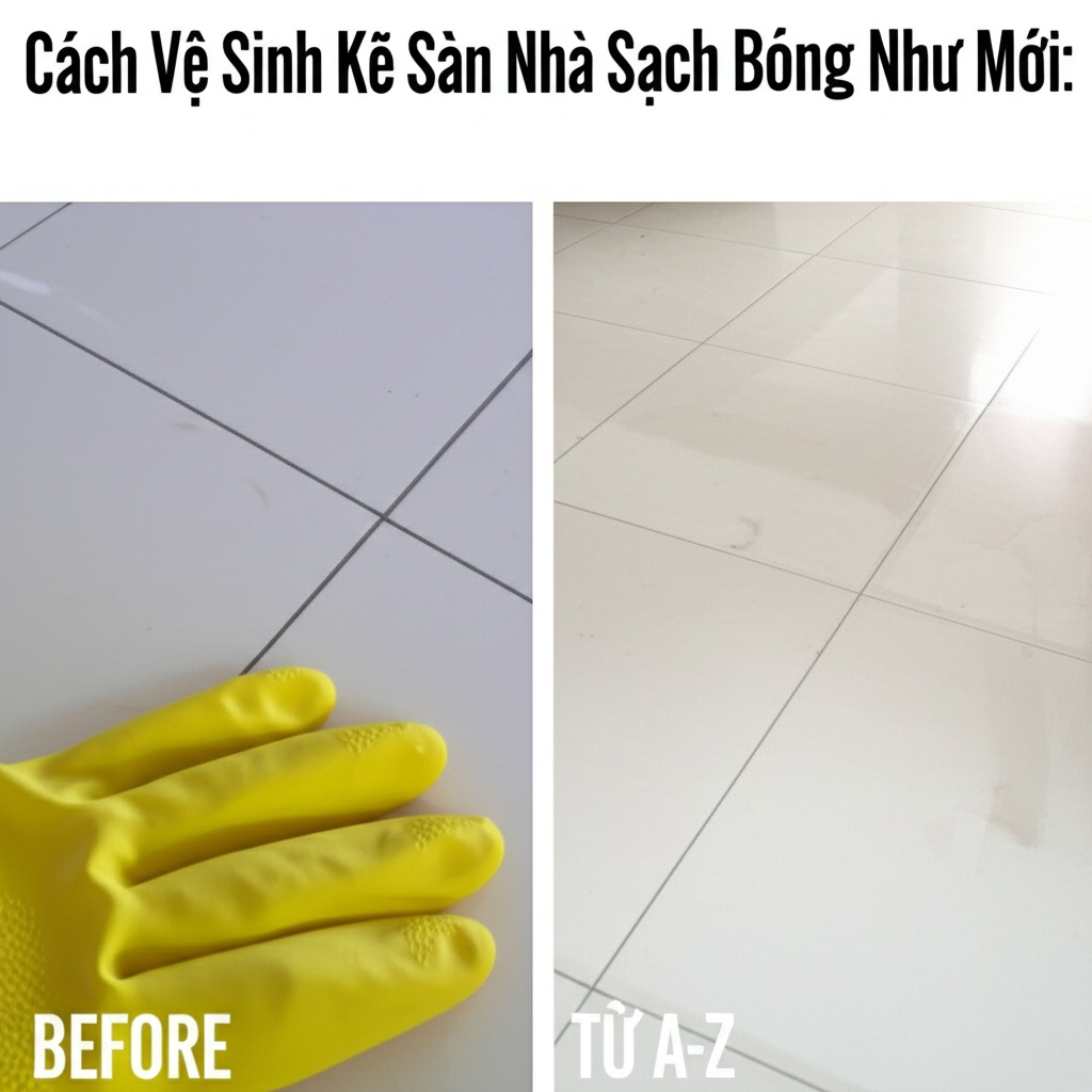 Hình minh họa cho bài viết: Cách Vệ Sinh Kẽ Sàn Nhà Sạch Bóng Như Mới: Hướng Dẫn Từ A-Z