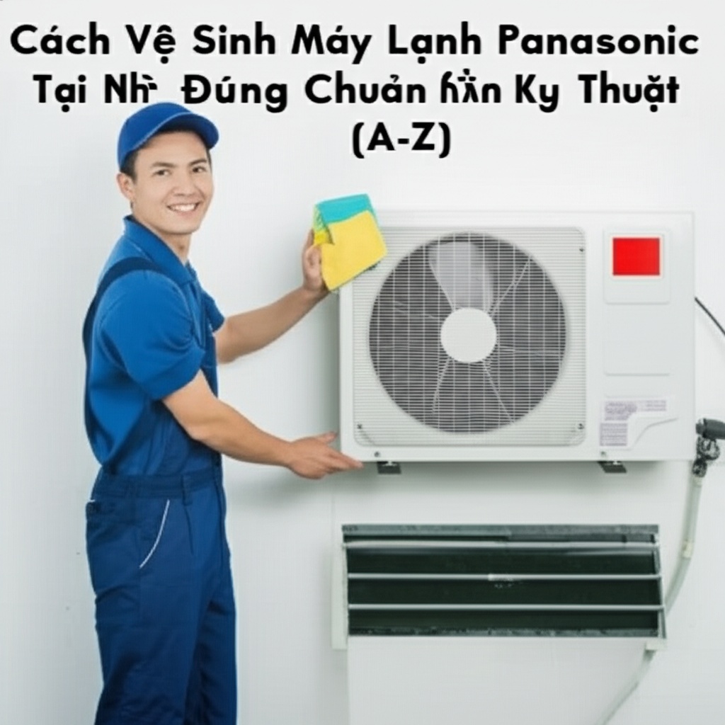 Hình minh họa cho bài viết: Cách Vệ Sinh Máy Lạnh Panasonic Tại Nhà Đúng Chuẩn Kỹ Thuật (A-Z)
