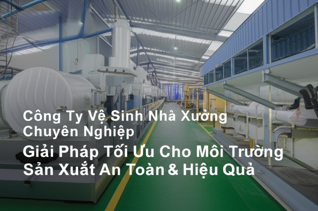 Hình minh họa cho bài viết: Công Ty Vệ Sinh Nhà Xưởng Chuyên Nghiệp: Giải Pháp Tối Ưu Cho Môi Trường Sản Xuất An Toàn & Hiệu Quả