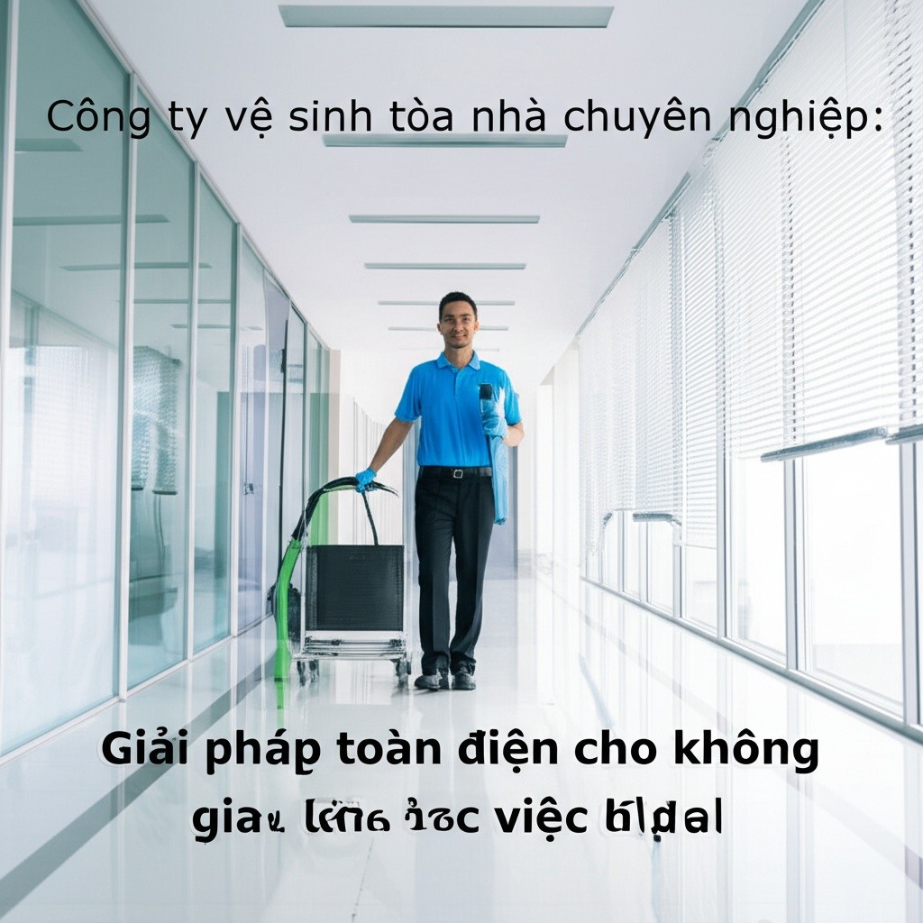 Hình minh họa cho bài viết: Công ty vệ sinh tòa nhà chuyên nghiệp: Giải pháp toàn diện cho không gian làm việc hiện đại