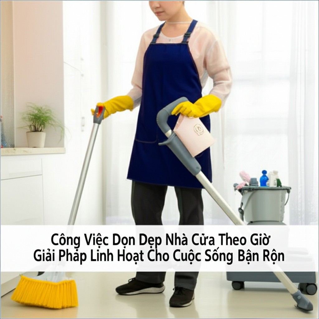 Hình minh họa cho bài viết: Công Việc Dọn Dẹp Nhà Cửa Theo Giờ: Giải Pháp Linh Hoạt Cho Cuộc Sống Bận Rộn