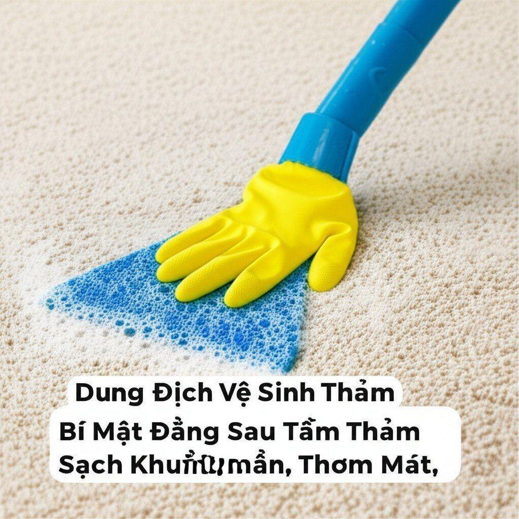 Hình minh họa cho bài viết: Dung Dịch Vệ Sinh Thảm: Bí Mật Đằng Sau Tấm Thảm Sạch Khuẩn, Thơm Mát