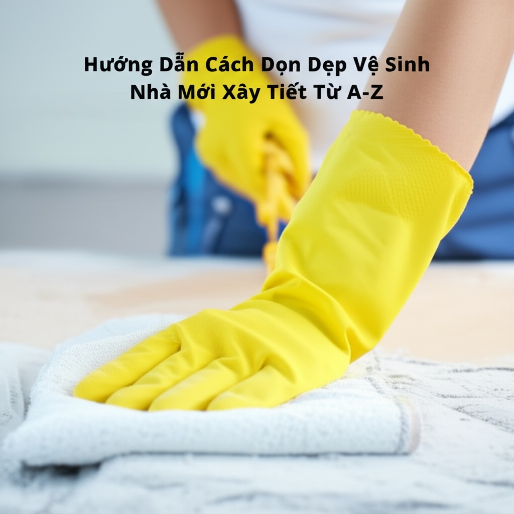 Hình minh họa cho bài viết: Hướng Dẫn Cách Dọn Dẹp Vệ Sinh Nhà Mới Xây Chi Tiết Từ A-Z