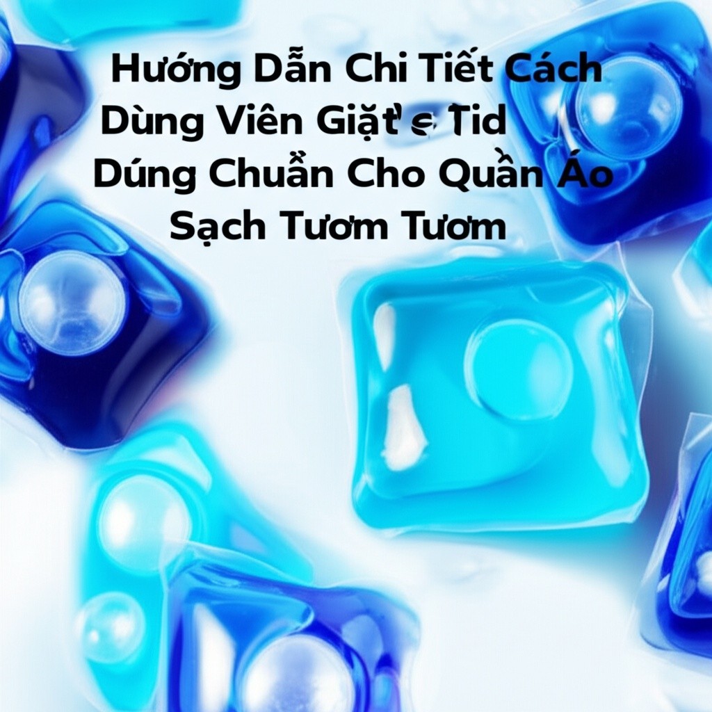 Hình minh họa cho bài viết: Hướng Dẫn Chi Tiết Cách Dùng Viên Giặt Tide Đúng Chuẩn Cho Quần Áo Sạch Tinh Tươm
