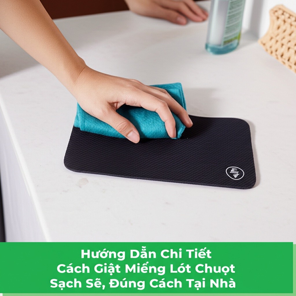 Hình minh họa cho bài viết: Hướng Dẫn Chi Tiết Cách Giặt Miếng Lót Chuột Sạch Sẽ, Đúng Cách Tại Nhà