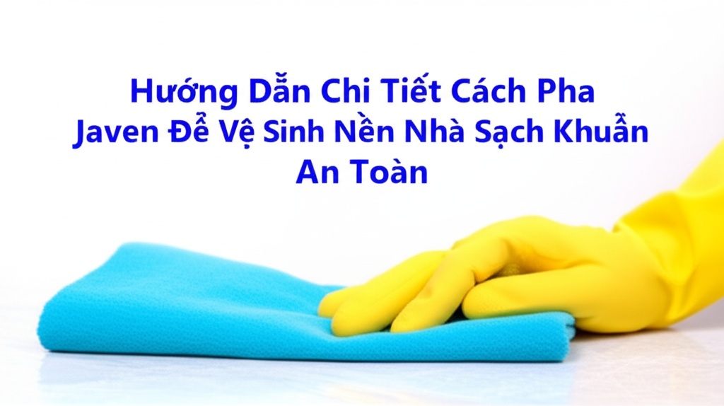 Hình minh họa cho bài viết: Hướng Dẫn Chi Tiết Cách Pha Javen Để Vệ Sinh Nền Nhà Sạch Khuẩn, An Toàn
