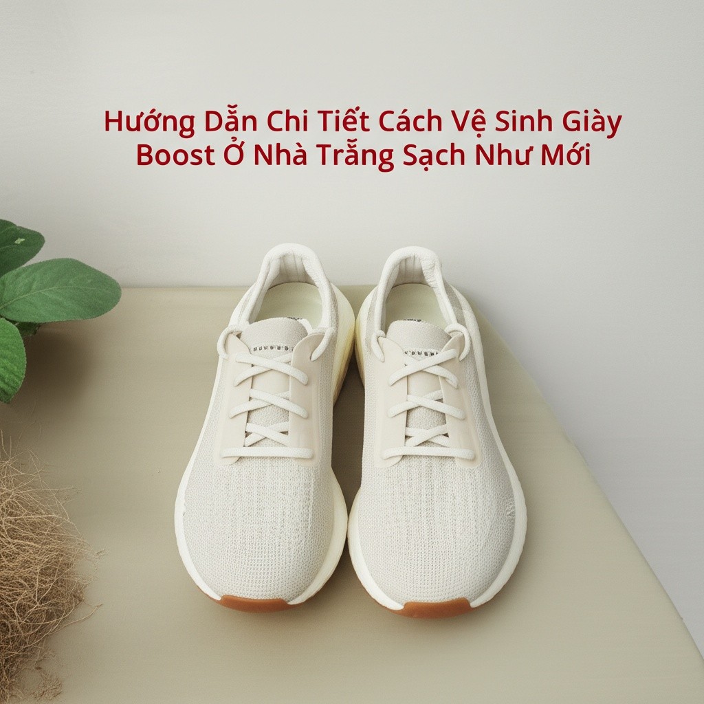 Hình minh họa cho bài viết: Hướng Dẫn Chi Tiết Cách Vệ Sinh Giày Boost Ở Nhà Trắng Sạch Như Mới