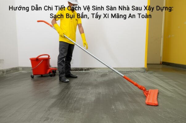 Hướng Dẫn Chi Tiết Cách Vệ Sinh Sàn Nhà Sau Xây Dựng: Sạch Bụi Bẩn, Tẩy Xi Măng An Toàn