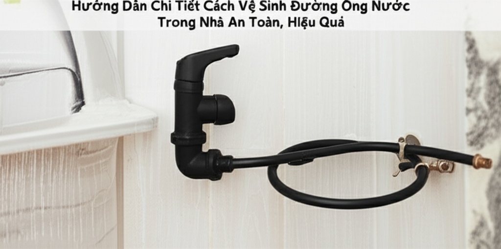 Hình minh họa cho bài viết: Hướng Dẫn Chi Tiết Cách Vệ Sinh Đường Ống Nước Trong Nhà An Toàn, Hiệu Quả
