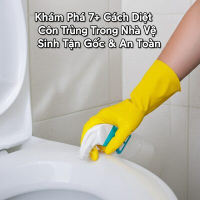 Khám Phá 7+ Cách Diệt Côn Trùng Trong Nhà Vệ Sinh Tận Gốc & An Toàn