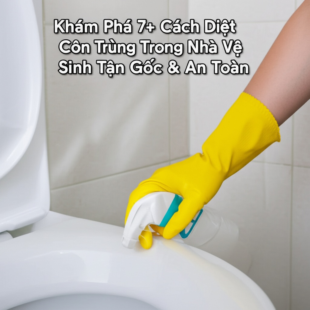 Hình minh họa cho bài viết: Khám Phá 7+ Cách Diệt Côn Trùng Trong Nhà Vệ Sinh Tận Gốc & An Toàn